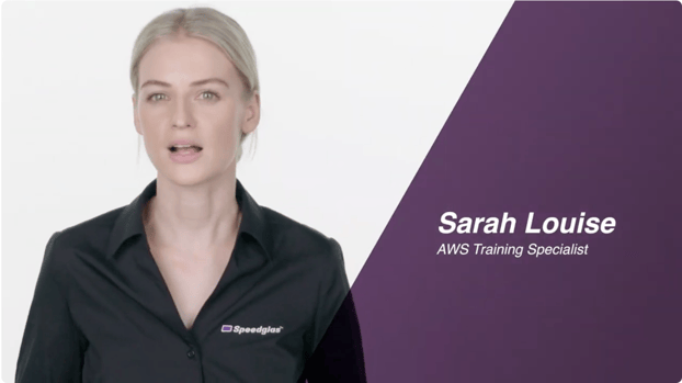 SPATA weld fume video screen capture with Sarah Louise Presenting